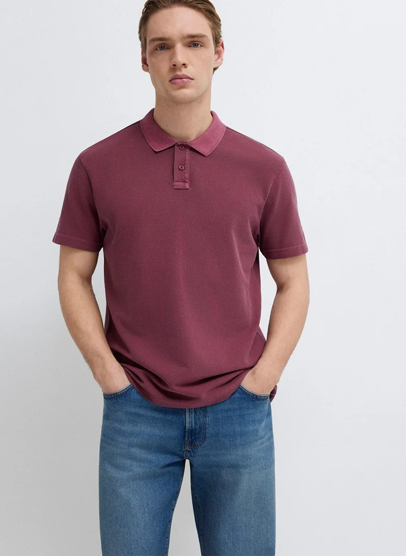 Mavi Burgundy Polo T-Shirt
