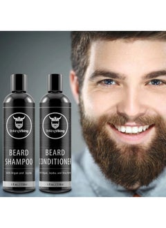 Striking Viking Beard Shampoo And Beard Conditioner For Men Naturally Derived Ingrediets Beard Wash Set Cleanse Softens & Conditions With Organic Argan And Jojoba Beard Oils Sulfate & Paraben Free Striking Viking  - Image 3