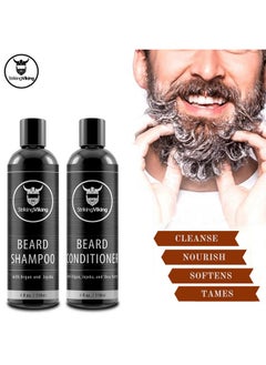 Striking Viking Beard Shampoo And Beard Conditioner For Men Naturally Derived Ingrediets Beard Wash Set Cleanse Softens & Conditions With Organic Argan And Jojoba Beard Oils Sulfate & Paraben Free Striking Viking  - Image 4