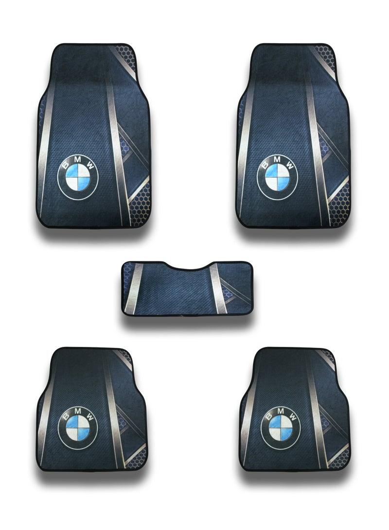 ماجيك كار هاب طقم دواسات سيارة 5 قطع متوافقة مع جميع سيارات BMW تصميم مانع للانزلاق خامات متينة سهلة التنظيف تساعد على حماية أرضية السيارة من الأتربة والطين والمياه والانسكابات اليومية يشمل الدواسات الأمامية والخلفية بالإضافة إلى القطعة الوسطى مناسب للاستخدام اليومي - Image 1