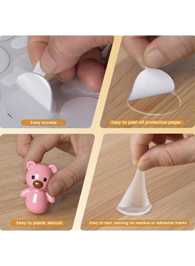 Veepaxx 300Pcs Double Sided Adhesive Dots, Removable Clear Dots Sticky Tack, Waterproof No Trace Dots Adhesive Putty for Wall Hanging Crafts, Balloons Party Decorations Poster Picture Festival Decoration 10mm - Image 3