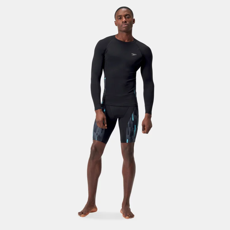 speedo Mens Endurance+ Splice Swimming Rashguard