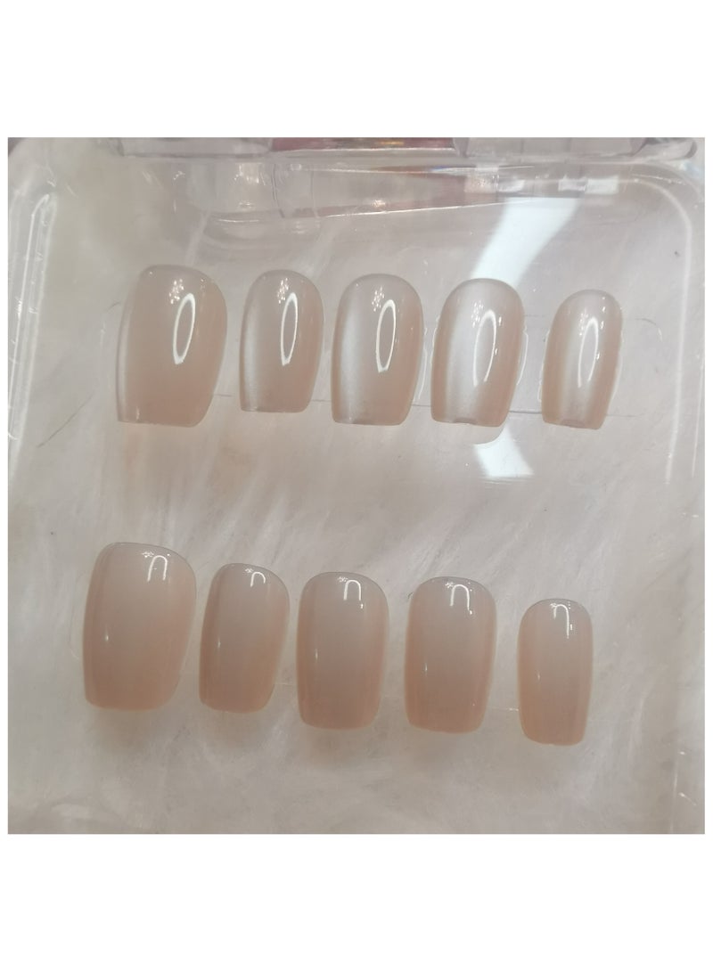 Binzo Beauty Press On Handmade Nails, 10pcs,Nails Art , Acrylic Nails, False Nails，Natually Nails - Image 4