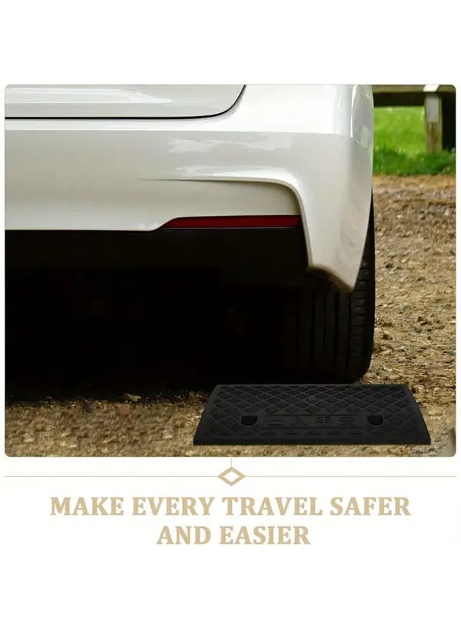 Thickened Slope Mat Portable Car Ramp Rubber Non Slip Driveway Curb Accessory - Image 1