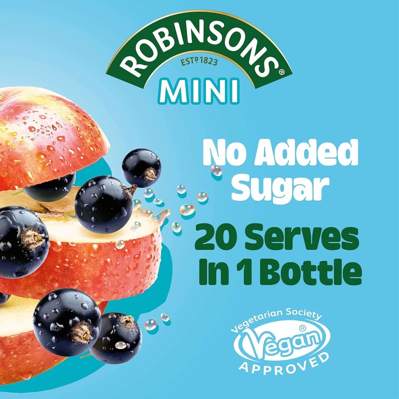 Robinsons Real Fruit Mini - Apple and Blackcurrant Concentrate, 66ml - Image 4
