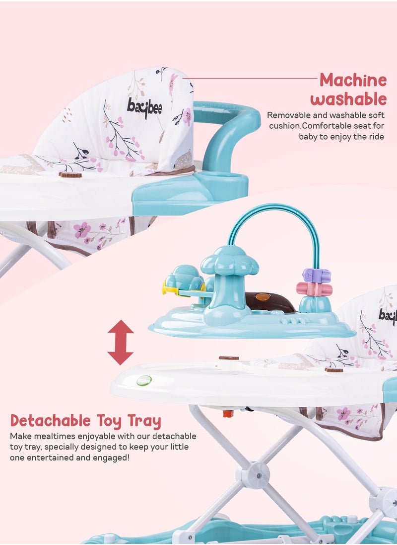BAYBEE Bulba Baby Walker With Rocker with Three Adjustable Height Foot Mat Canopy 6-18months  - Image 3