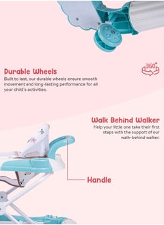 BAYBEE Bulba Baby Walker With Rocker with Three Adjustable Height Foot Mat Canopy 6-18months  - Image 5