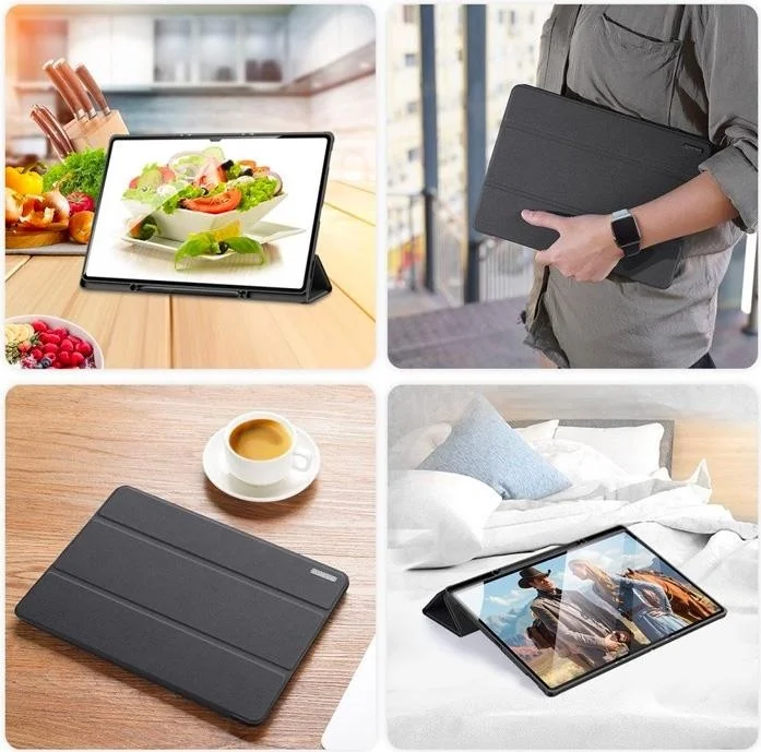 بولهاموبيل Polham Samsung Galaxy Tab A8 2021 10.5 (X200-X205) Tablet Case with Stand, Pen Holder, Foldable