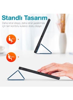Polhammobile Polham Samsung Galaxy Tab A8 2021 10.5 (X200-X205) Tablet Case with Stand, Pen Holder, Foldable  - Image 2