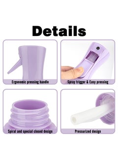 Generic Continuous Spray Bottle, 200ml Hair Mister Spray Bottle, Fine Mist Water Spray Bottle for Salons,Barber, Plants, Skin Care, Cleaning (Purple)  - Image 3