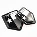 Newperlite Black Texas Flag Decal Sticker Car Emblem Texas Flag Car Decoration Accessories Shield for Truck Vehicles Cars 2 Pack - Image 2