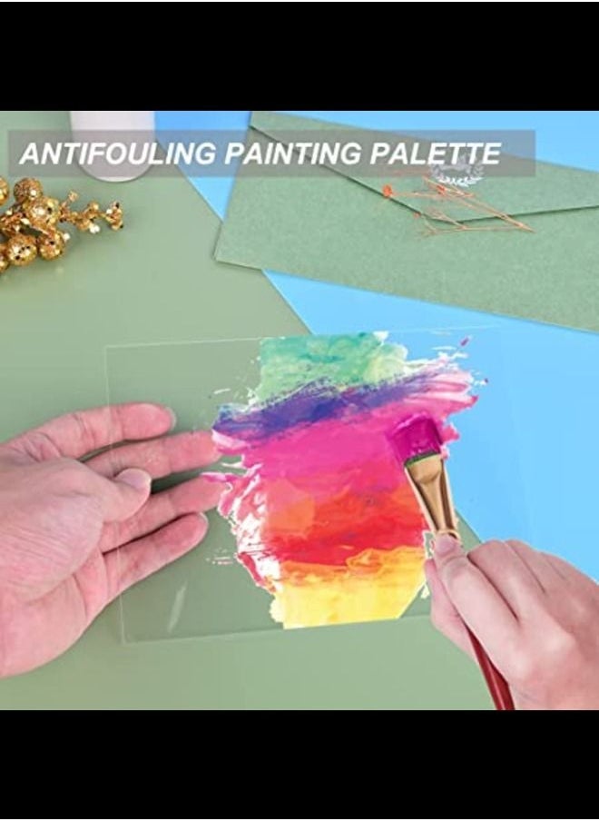 SMARTPOINTS - 6 Pieces Acrylic Plates Acrylic Glass Ultra Clear Transparent Plexiglass for Replacement Glass of Photo Frames, Project Exhibitions, Painting - Image 1