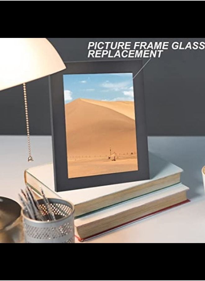 SMARTPOINTS - 6 Pieces Acrylic Plates Acrylic Glass Ultra Clear Transparent Plexiglass for Replacement Glass of Photo Frames, Project Exhibitions, Painting - Image 1