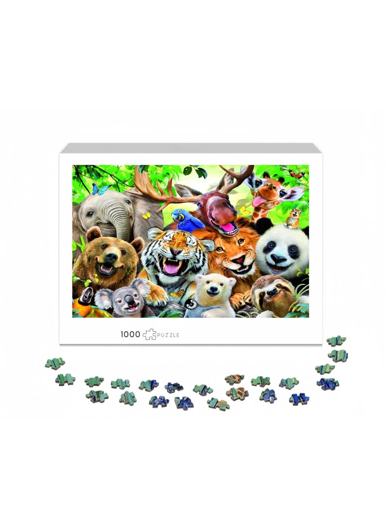 1000-Piece Painted Oil Painting Style Puzzle - Exquisite Art Puzzle Challenge, Perfect for Family Entertainment and Decoration - Image 1