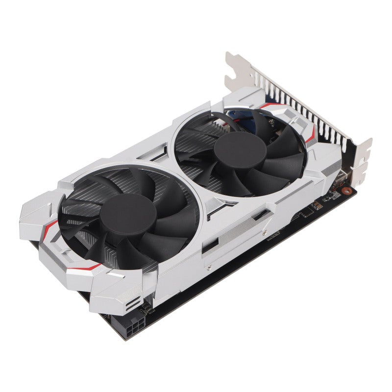 بطاقة رسومات 2 جيجابايت - 128 بت GDDR5 - تردد وحدة معالجة الرسومات 1072 ميجاهرتز - بطاقة فيديو مكتبية للألعاب بمروحتين مع واجهة وسائط متعددة عالية الدقة DVI VGA لثبات عالٍ - Image 4