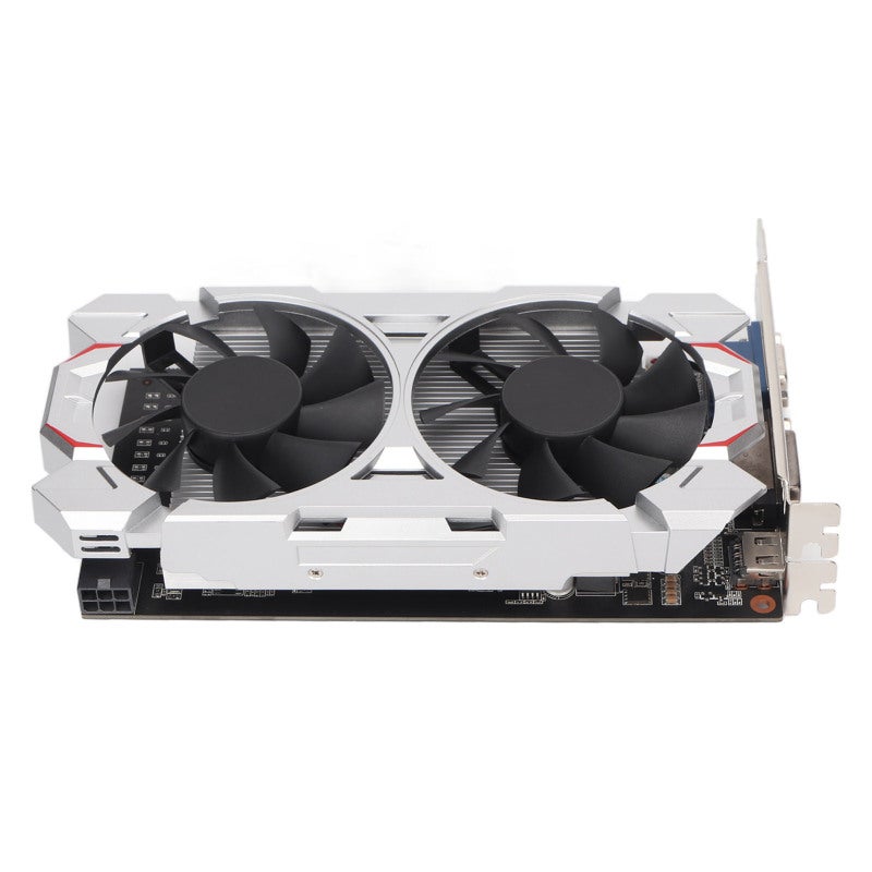 بطاقة رسومات 2 جيجابايت - 128 بت GDDR5 - تردد وحدة معالجة الرسومات 1072 ميجاهرتز - بطاقة فيديو مكتبية للألعاب بمروحتين مع واجهة وسائط متعددة عالية الدقة DVI VGA لثبات عالٍ - Image 3