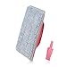 LuckyOpt Multifunctional Glass Window Track Cleaning Tools Soft Frosted Glass Window Washer Cloth Brush with Study PVA Handle and Scraper Window Cleaner Tool for Windows Doors Tiles Cute Pink - Image 1