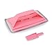 LuckyOpt Multifunctional Glass Window Track Cleaning Tools Soft Frosted Glass Window Washer Cloth Brush with Study PVA Handle and Scraper Window Cleaner Tool for Windows Doors Tiles Cute Pink - Image 4