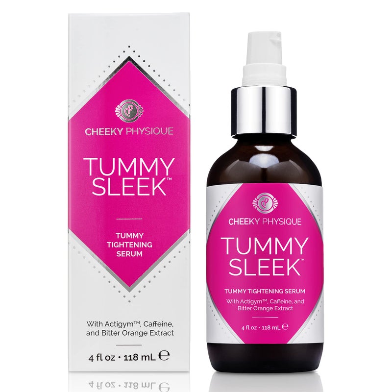 Cheeky Physique Tummy Sleek Stomach Firming Cream  Skin Tightening Serum for Belly  Helps to Improve the Appearance of Loose Skin and Cellulite on the Abdomen  Waist  Toning Body Lotion with Caffeine