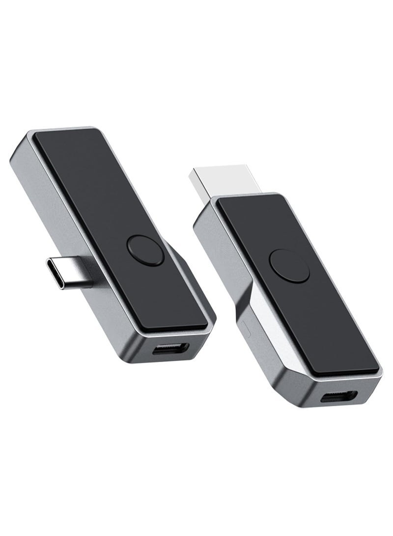 HDMI Transmitter and Receiver, Support Type-C 3.1(with DP Protocol) Phone/Tablet/Laptop, Plug & Play, Portable Wireless HDMI Extender Kit for Streaming Video/Audio to HDTV/Projector/Monitor  - Image 1