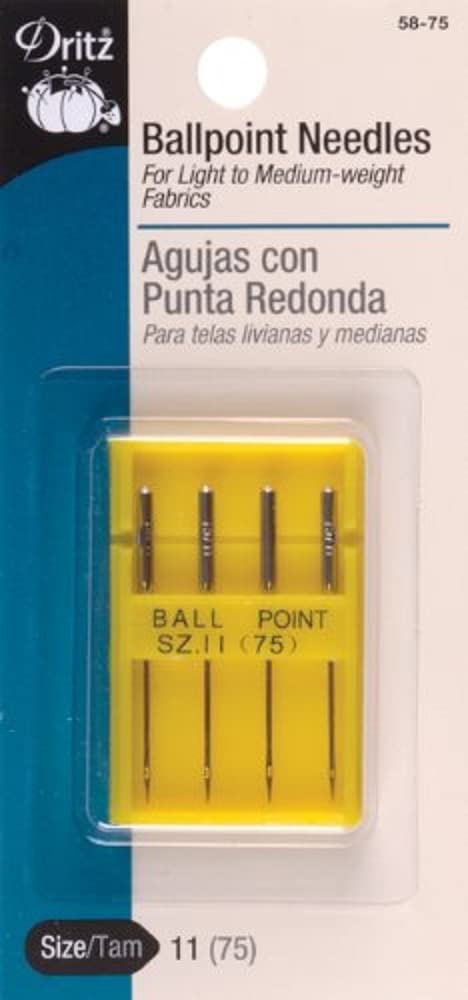 Dritz Dritz 5875 Machine Needles Ball Point Size 11 4Count