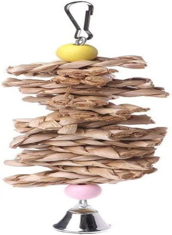 DPWOUM Parrot Parakeet Bird Chew Toy, Small Pet Chewing, Mental Stimulation, Foraging, Brown, 1 Inch, Indoor, Lightweight, Portable, 1 Count - Image 1