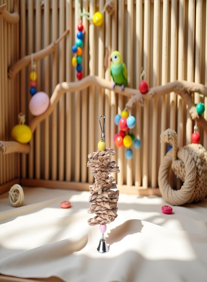 DPWOUM Parrot Parakeet Bird Chew Toy, Small Pet Chewing, Mental Stimulation, Foraging, Brown, 1 Inch, Indoor, Lightweight, Portable, 1 Count - Image 2