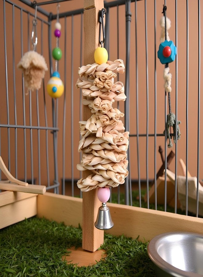 DPWOUM Parrot Parakeet Bird Chew Toy, Small Pet Chewing, Mental Stimulation, Foraging, Brown, 1 Inch, Indoor, Lightweight, Portable, 1 Count - Image 5