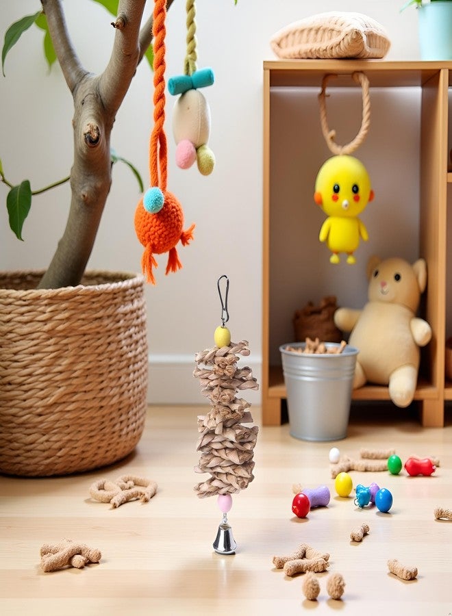 DPWOUM Parrot Parakeet Bird Chew Toy, Small Pet Chewing, Mental Stimulation, Foraging, Brown, 1 Inch, Indoor, Lightweight, Portable, 1 Count - Image 4
