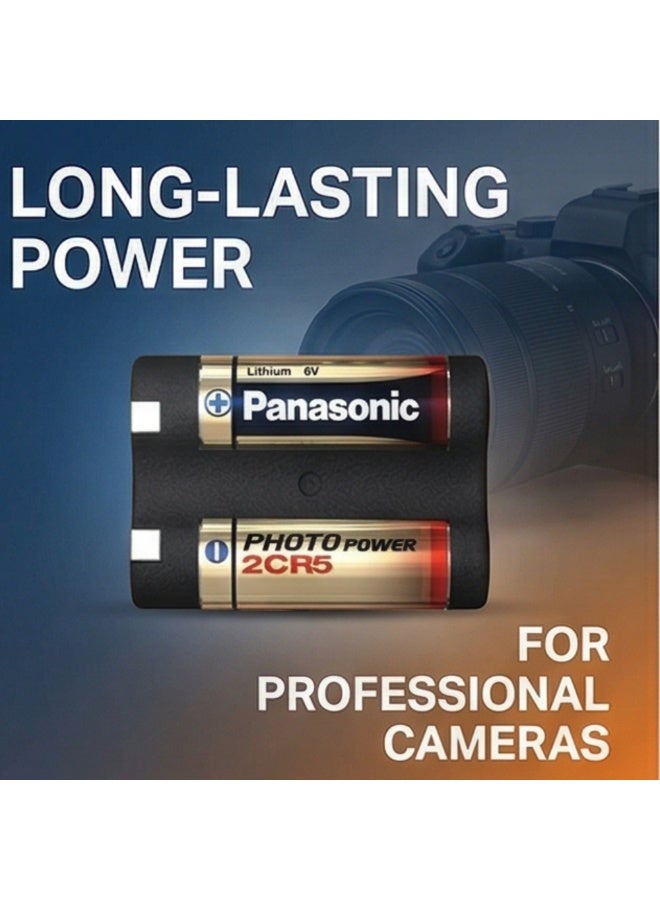 Panasonic 2CR5 Photo Power 6V Lithium Battery for Film and Digital Cameras (1-Pack, 10-Year Shelf Life) - Image 3