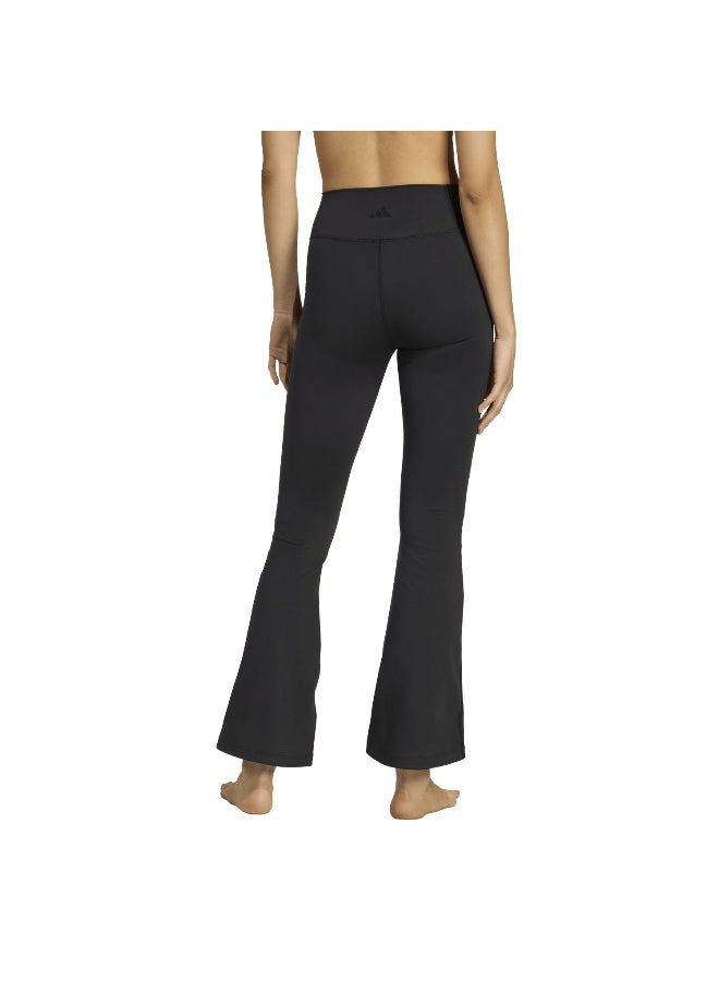 Adidas Allme Ess Flare Black Training Tights For Women 2XS - Image 3