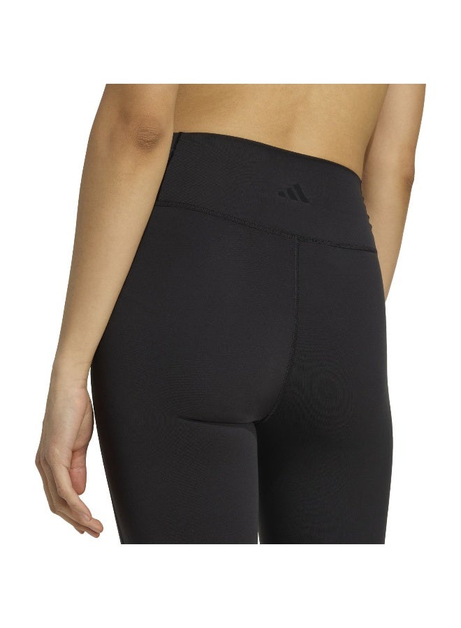 Adidas Allme Ess Flare Black Training Tights For Women 2XS - Image 5
