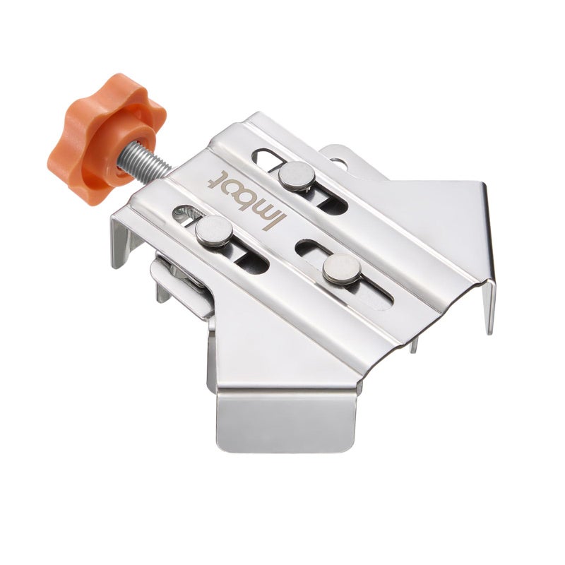Imbot Right Angle Clampï¼Œ2pcs Stainless Steel 90 Degree Right Angle Clamp with Adjustable Swing Jawï¼Œcorner clamps for woodworkingï¼ŒFor Welding, Framing and DIY Woodworkingï¼ŒGifts for Men Dad (2Pieces) - Image 1