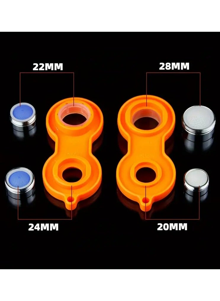 Goolsky Universal Faucet Aerator Wrench, Plastic Non-Electric Faucet Bubbler Removal Tool, European & American Thread Compatible, No Battery Required - Image 3