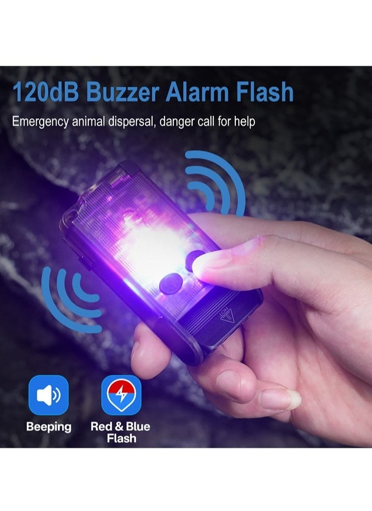 BORUIT - V30 LED Keychain EDC Fluorescence Flashlight Clip Warm Work Light Type-C Rechargeable Torch Magnet Camping Pocket Lantern - Image 1