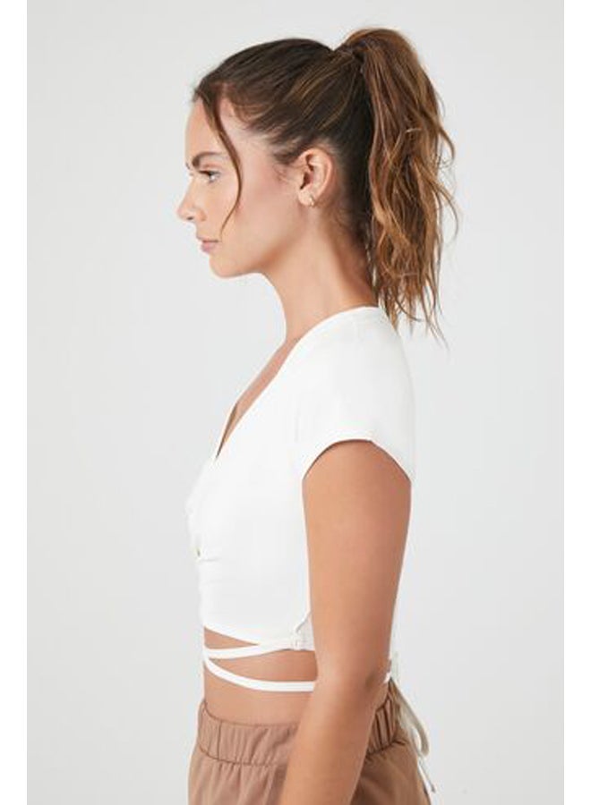 FOREVER 21 Active Wraparound Crop Top  - Image 2