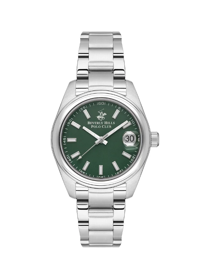 بيفرلي هيلز بولو كلوب Beverly Hills Polo Club Women's Green Dial Analog Watch - BP3597X.370