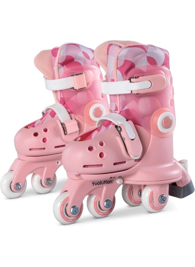 Yvolution Yvolution Twista 2-in-1 Adjustable In-Line Skates (Pink, S)  - Image 1