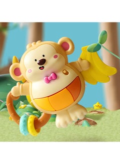 Fun Little Monkey Multi-functional Early Education Finger Electronic Organ Baby Teether Infant Soothing Rattle Beaded Toy-Specifications:Monkey Finger Piano