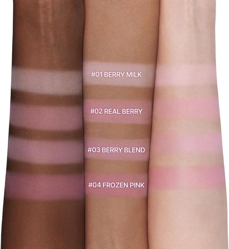 dasique Blending Mood Cheek Palette (06 Berry Smoothie) - 4 Blendable Vegan Blush Shades in Lightweight Powder - Image 3