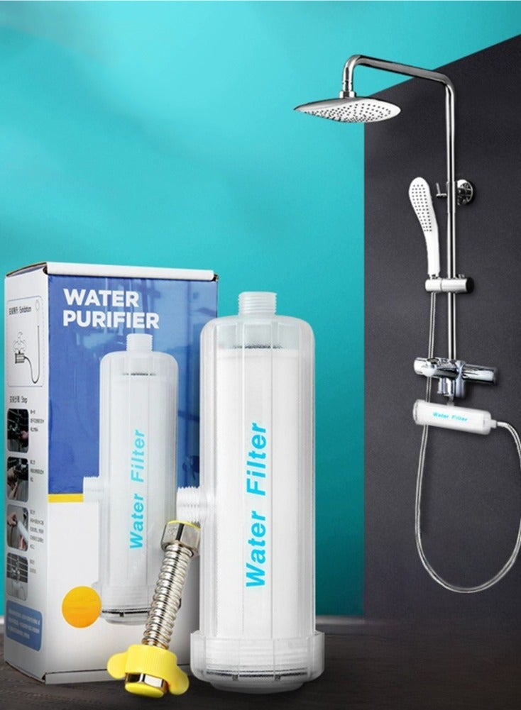 جيوجيو فلتر مياه للاستحمام للمنزل - 5 ميكرومتر بولي بروبيلين، يقلل الرواسب، فلتر قابل للاستبدال، وصلة سهلة التركيب 1/2 انش (مجموعة فلتر FL-1-PP - بولي بروبيلين فقط) - Image 1