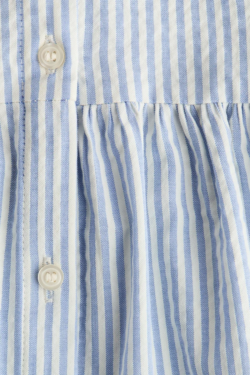 اتش اند ام فستان بدون أكمام من نسيج مجعد