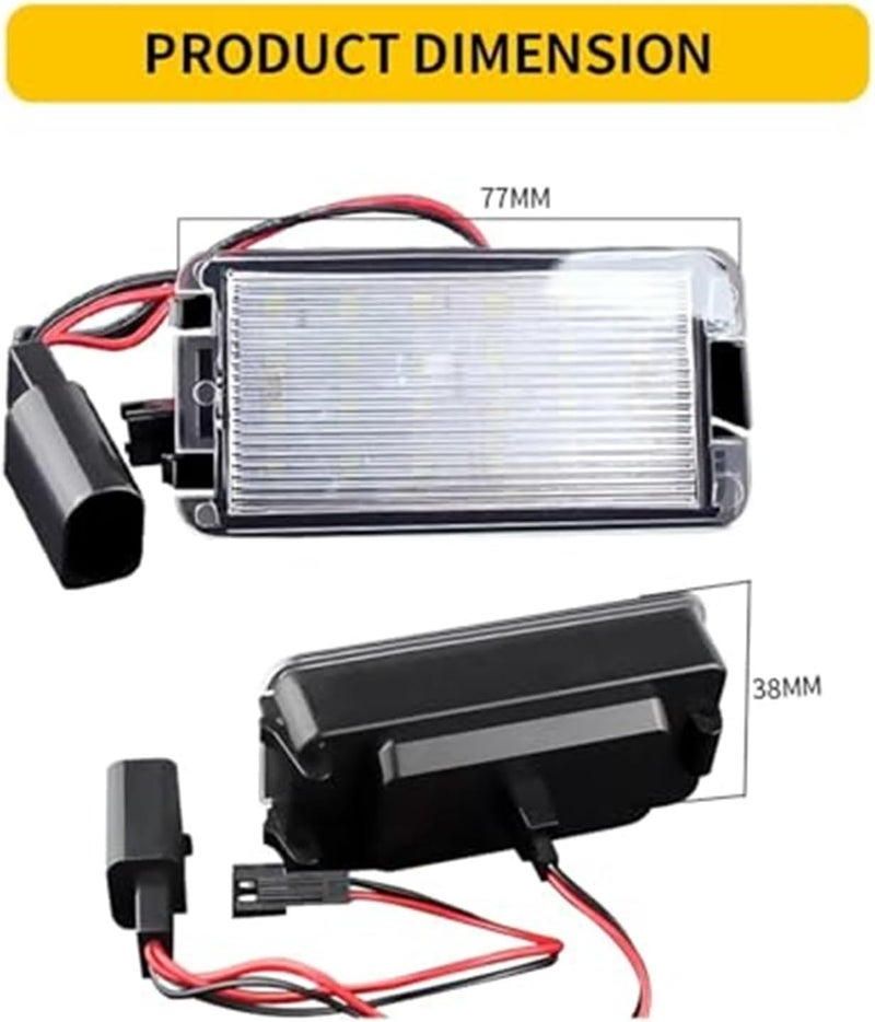 Vuzmode 2pcs Car Number License Plate Lights - Image 4
