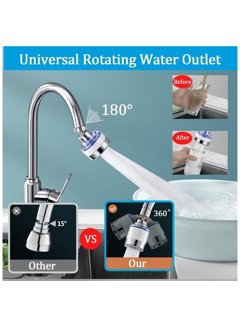 Anmi Faucet Water Filters with 5 Filter Element, Kitchen Faucet Water Filter for Home Kitchen Bathroom - Image 3