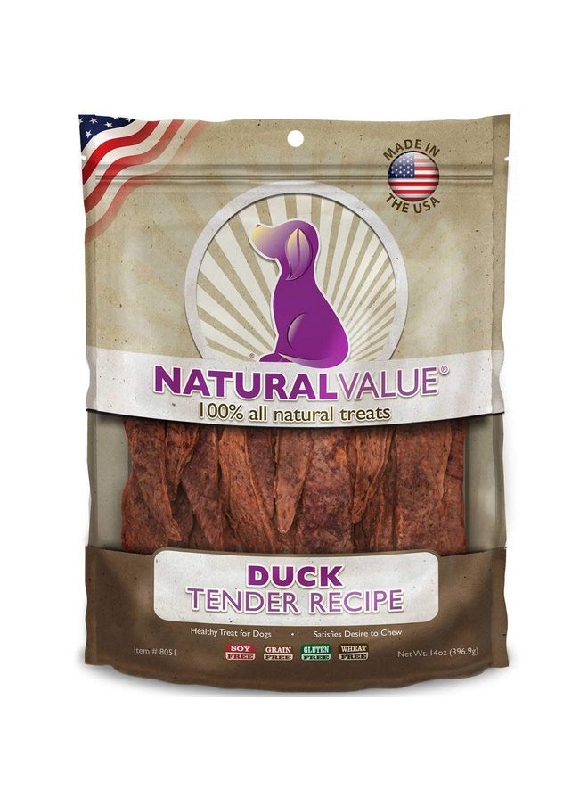 Loving Pets Loving Pets Natural Value All Natural Soft Chew Duck Tenders Dog Treat, 14-Ounce (8051)  - Image 1