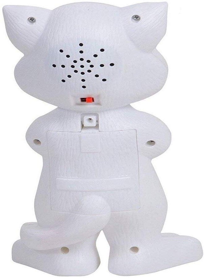SK CRAFT Intelligent Talking Cat with Stories and Touch Functions, Musical Cat Doll Toy - White, Height 19 cm - Image 3