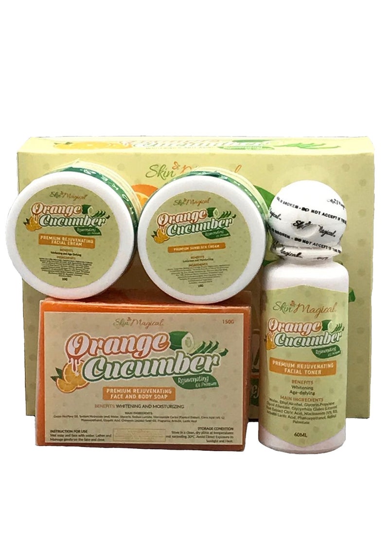 skin magical - Orange Cucumber Whitening & Anti-Aging Rejuvenating Set - Image 1