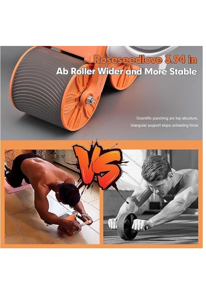 ELTRAZONE Automatic Abs Roller Wheel with Elbow Support, Rebound Abdominal Wheel Roller, Ab rollers Wheel Exercise Equipment with Knee Pad and Timer for Men Women  - Image 2