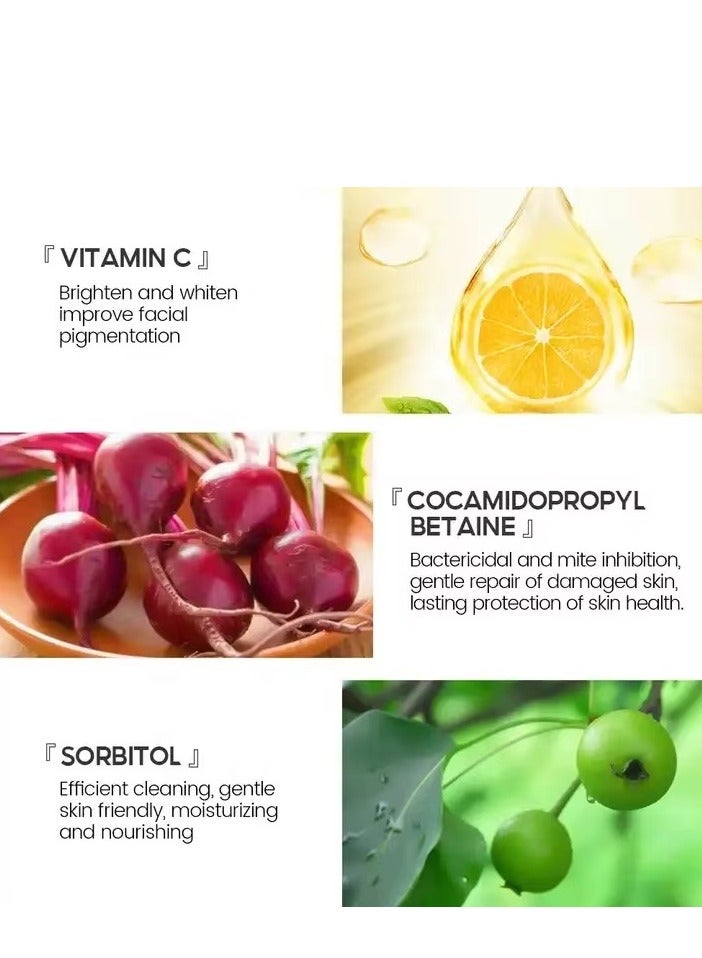 فايبرنت جلامور مجموعة مزدوجة صابون نياكيناميد وصابون فيتامين سي ١٠٠ جرام لتفتيح وتوهج البشرة وإزالة البقع الداكنة - Image 5