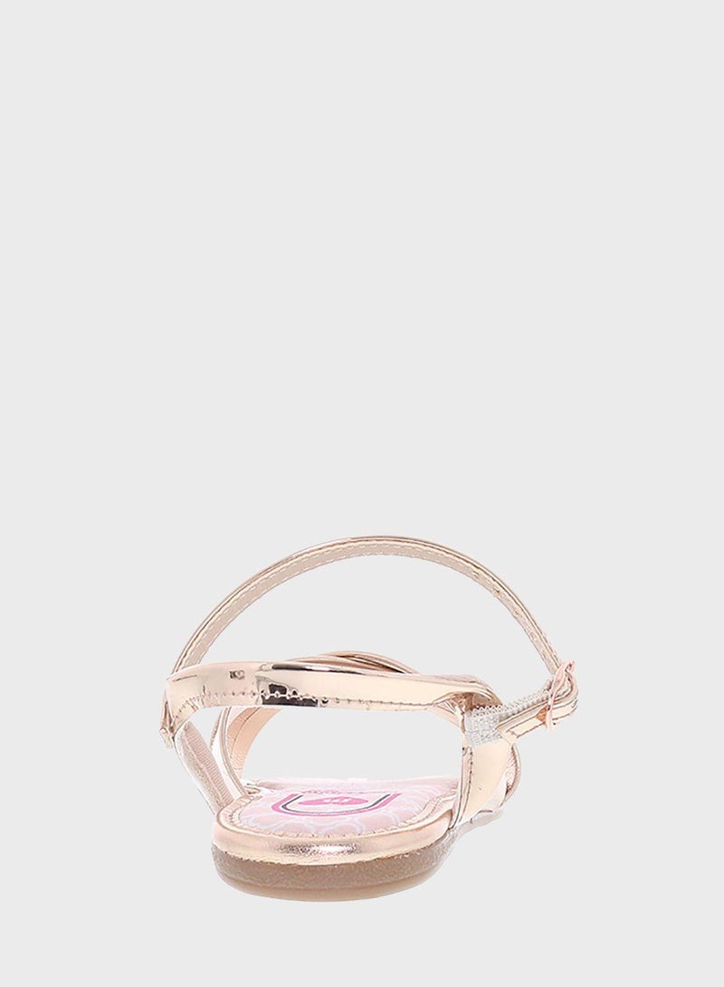 موليكينها صندل لامع بسيور متقاطعة - Image 5